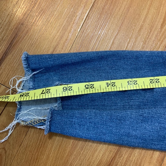 AG The Middi Ankle Distressed Raw Hem Jeans - Picture 15 of 16